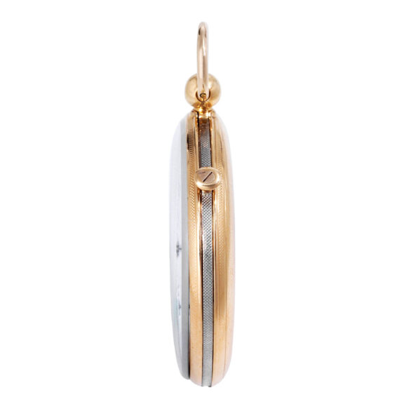 French gold and silver quarter repeating cylinder watch Circa 1826 French gold and silver quarter repeating cylinder watch Circa 1826