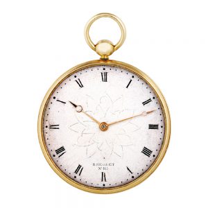 French gold pendant watch with experimental balance Circa 1840