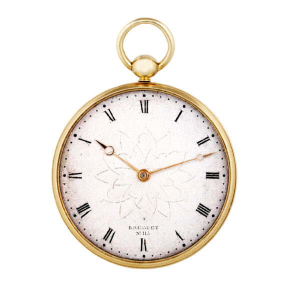 French gold pendant watch with experimental balance Circa 1840