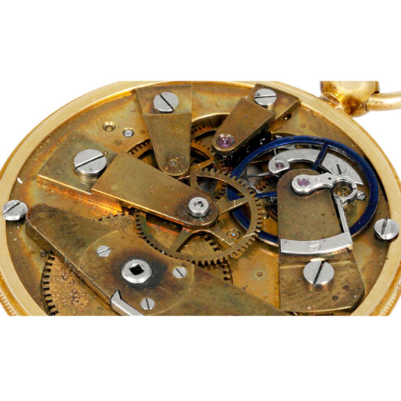 French gold pendant watch with experimental balance Circa 1840 French gold pendant watch with experimental balance Circa 1840