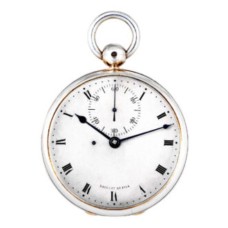 Fine and rare French silver pocket chronometer Circa 1824