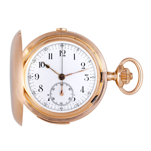 Swiss rose gold minute repeating chronograph Circa 1890