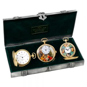 Swiss set of three pocket watches with concealed erotica Circa 1980