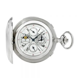 Large Swiss platinum complicated lever watch Circa 2010