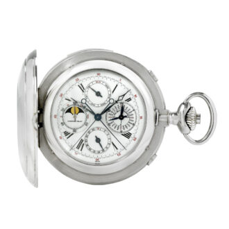 Large Swiss platinum complicated lever watch Circa 2010