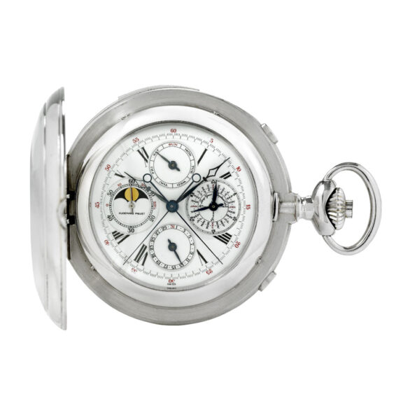 Large Swiss platinum complicated lever watch Circa 2010