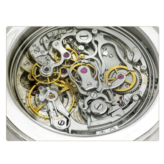 Large Swiss platinum complicated lever watch Circa 2010 Large Swiss platinum complicated lever watch Circa 2010