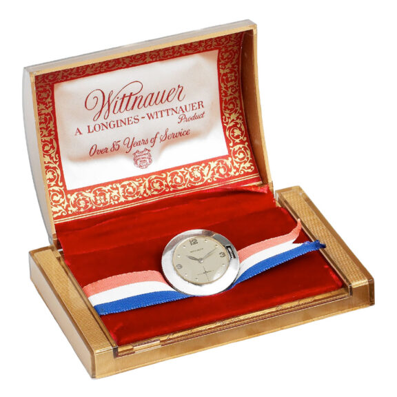 Swiss lever watch presented to Joe DiMaggio Circa 1952