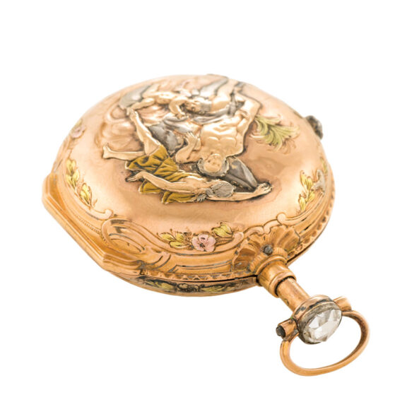 Fine French 20K gold and diamond-set verge watch Circa 1765 Fine French 20K gold and diamond-set verge watch Circa 1765