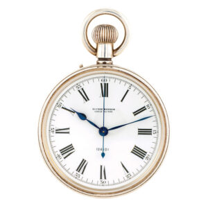 Swiss sterling silver centre seconds keyless chronometer Circa 1948