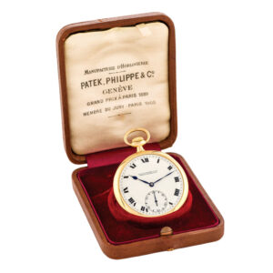 Swiss 18K gold open faced keyless lever dress watch Circa 1918