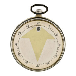 Swiss keyless dress watch with digital jumping hours Circa 1925