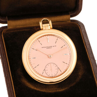 Swiss 18 carat rose gold keyless lever dress watch Circa 1939