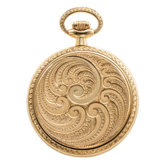Elegant Swiss 18K gold keyless lever pendant watch Circa 1983
