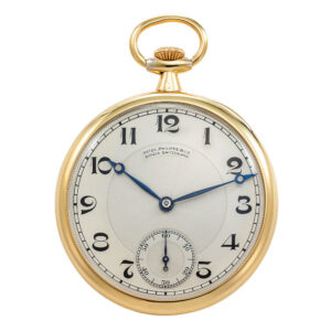 Elegant Swiss gold open faced keyless lever dress watch Circa 1918