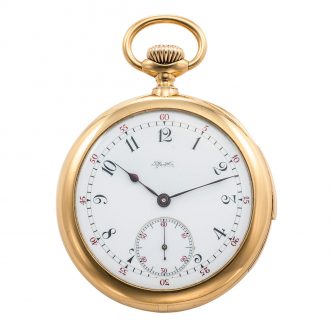 Swiss/American 18K gold five-minute repeating lever watch Circa 1887