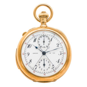 Swiss/American gold repeating split-seconds chronograph Circa 1901