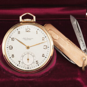Elegant Swiss 14K gold keyless lever dress watch Circa 1940