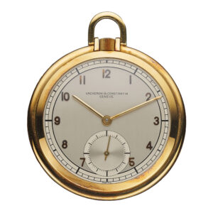 Elegant Swiss 18 carat gold keyless lever watch Circa 1945