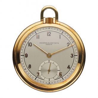 Elegant Swiss 18 carat gold keyless lever watch Circa 1945