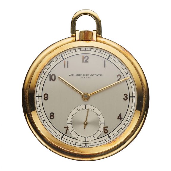 Elegant Swiss 18 carat gold keyless lever watch Circa 1945