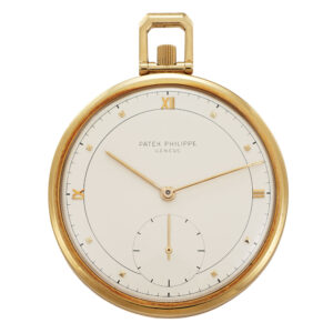 Fine Swiss 18 carat keyless lever pocket watch Circa 1953