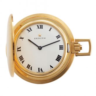 Swiss gold hunting cased keyless lever dress watch Circa 1966