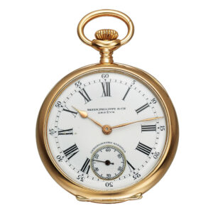 Fine, small Swiss 18K rose gold Chronometro Gondolo Circa 1910