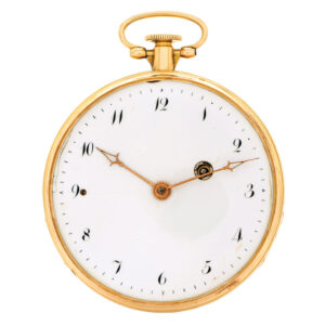 Swiss gold verge with unusual repeating mechanism Circa 1820