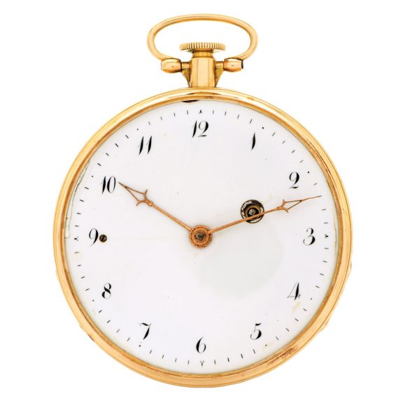 Swiss gold verge with unusual repeating mechanism Circa 1820