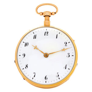 Swiss 18K gold quarter repeating musical watch Circa 1820