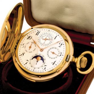 Swiss 18 carat gold complicated lever chronometer Circa 1902