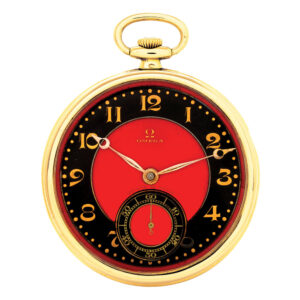 Swiss 18K gold keyless lever Art Deco dress watch Circa 1930