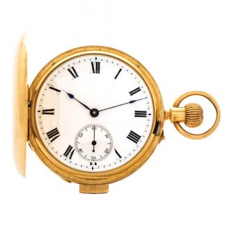Swiss 18K gold minute repeating keyless lever watch Circa 1921-1922