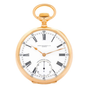 Large Swiss rose gold open faced keyless lever watch Circa 1915