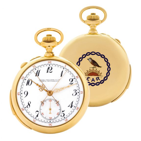 Swiss minute repeating lever split-seconds chronograph Circa 1915 Swiss minute repeating lever split-seconds chronograph Circa 1915