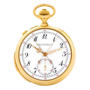 Swiss minute repeating lever split-seconds chronograph Circa 1915
