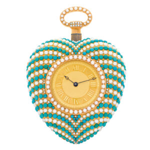 Important Swiss heart-shaped repeating musical automaton Circa 1820