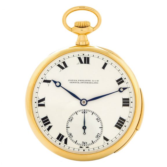 Thin Swiss 18 carat gold minute repeating keyless lever Circa 1915