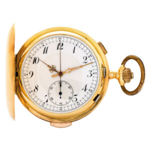 Swiss 18K gold minute repeating chronograph Circa 1910