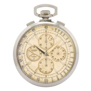 Swiss stainless steel lever chronograph dress watch Circa 1940
