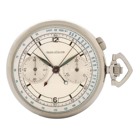 Swiss keyless lever split-seconds chronograph dress watch Circa 1935
