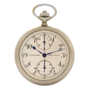 Swiss stainless steel lever chronograph with register Circa 1935
