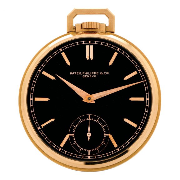 Elegant Swiss 18K rose gold keyless lever dress watch Circa 1940