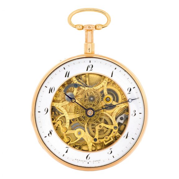 French rose gold carillon quarter repeating verge watch Circa 1820