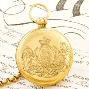 Rare English 18K gold lever Royal presentation watch Circa 1861