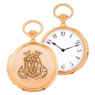 Swiss quarter repeating keyless lever pocket watch Circa 1900