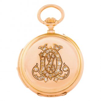 Swiss quarter repeating keyless lever pocket watch Circa 1900