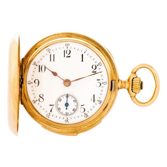 Swiss 14 carat rose gold minute repeating keyless lever Circa 1900