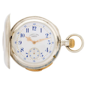 German half-hunting cased repeating lever watch Circa 1890